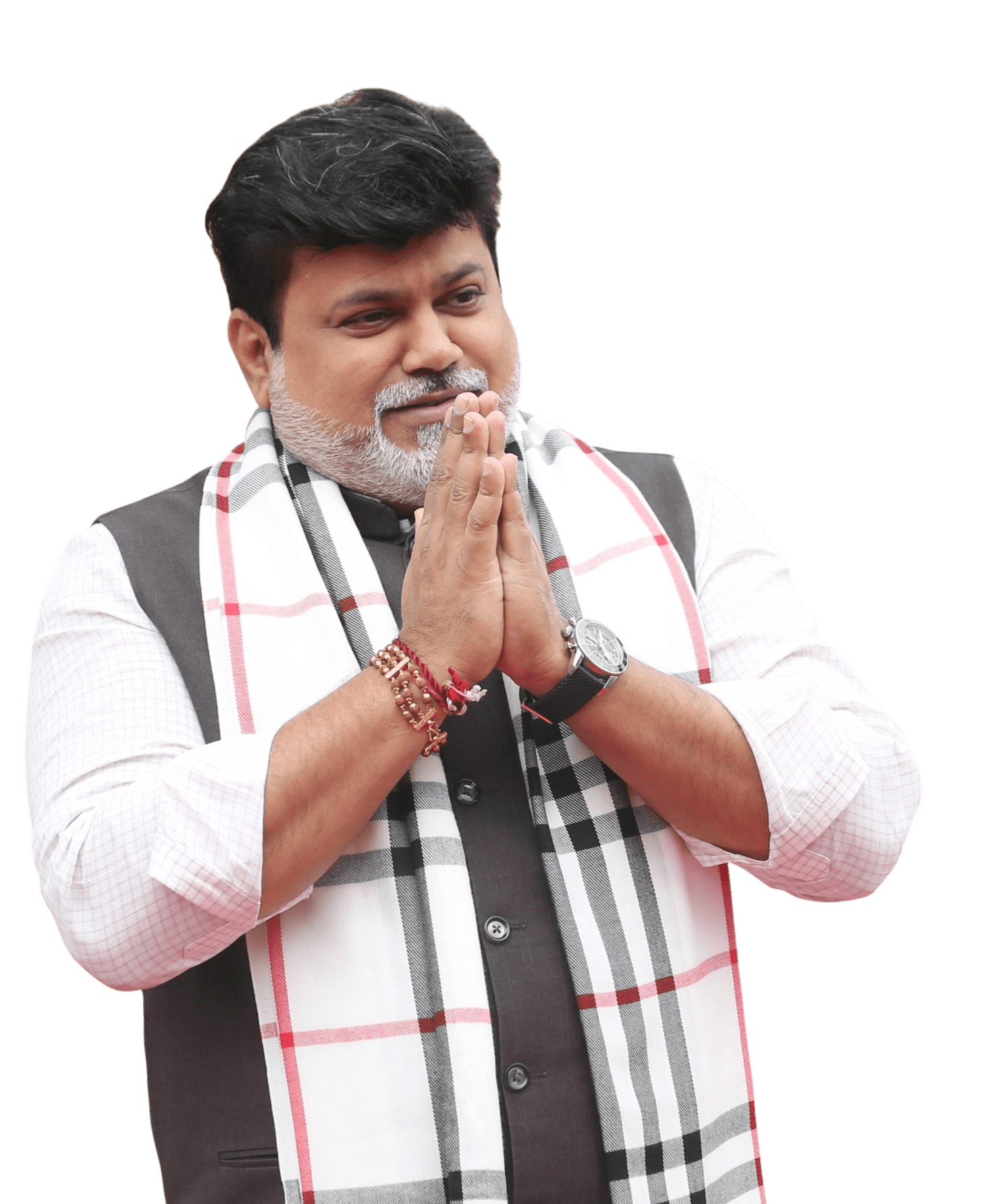 Uday Samant greeting with folded hands