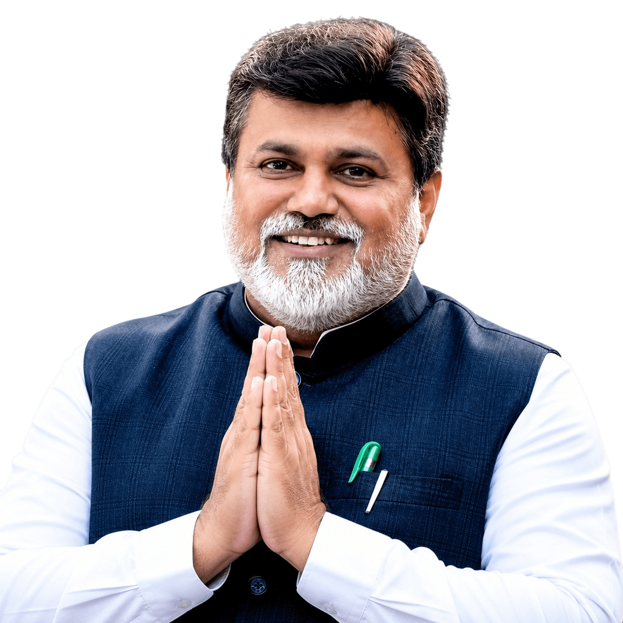 Uday Samant greeting with folded hands